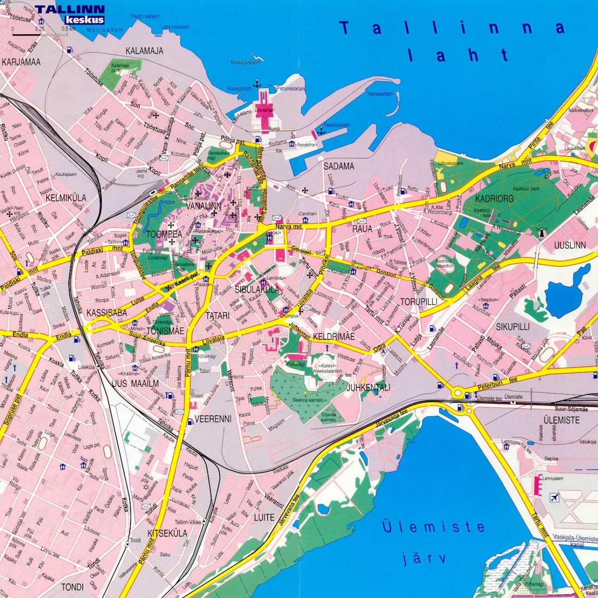 карта на Талин, Естония 