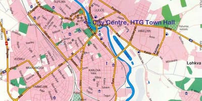 Карта На Тарту, Естония