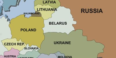 Карта Карта на Естония околните страни