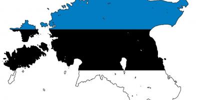 Карта знаме на Естония